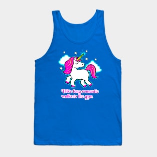 Fitness Unicorn, gym girl, barbell unicorn Tank Top